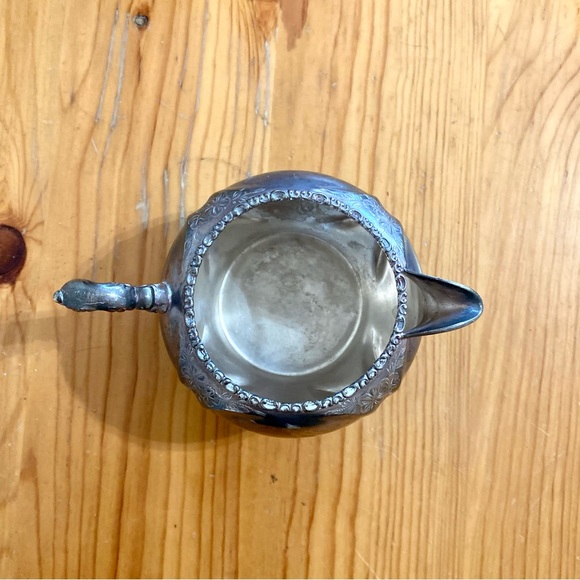 Vintage Silver Creamer Rockford Silver Plate Co. Antique Victorian Classic - Picture 5 of 7